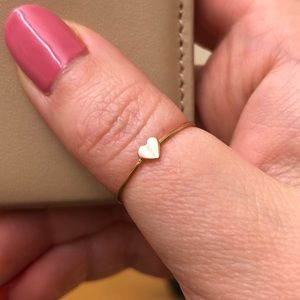 Catbird Rose Gold Heart Ring